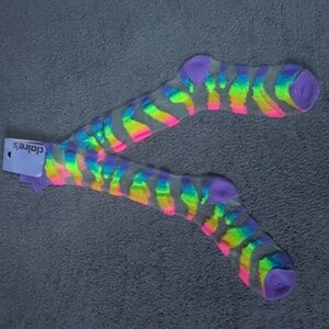 Tiger Tie Dye & See Through Knee High Socks